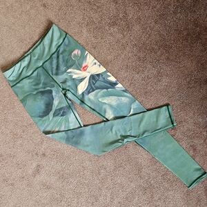 Flower Print Yoga Leggings